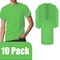 Gildan Heavy Cotton Short Sleeve T-Shirt Craft Bundle, Electric Green Unisex Crewneck Blanks for DIY Printing